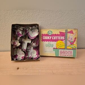 1950-60's Easter Cooky Cutters Easter Decor Easter Bunny Charcuterie